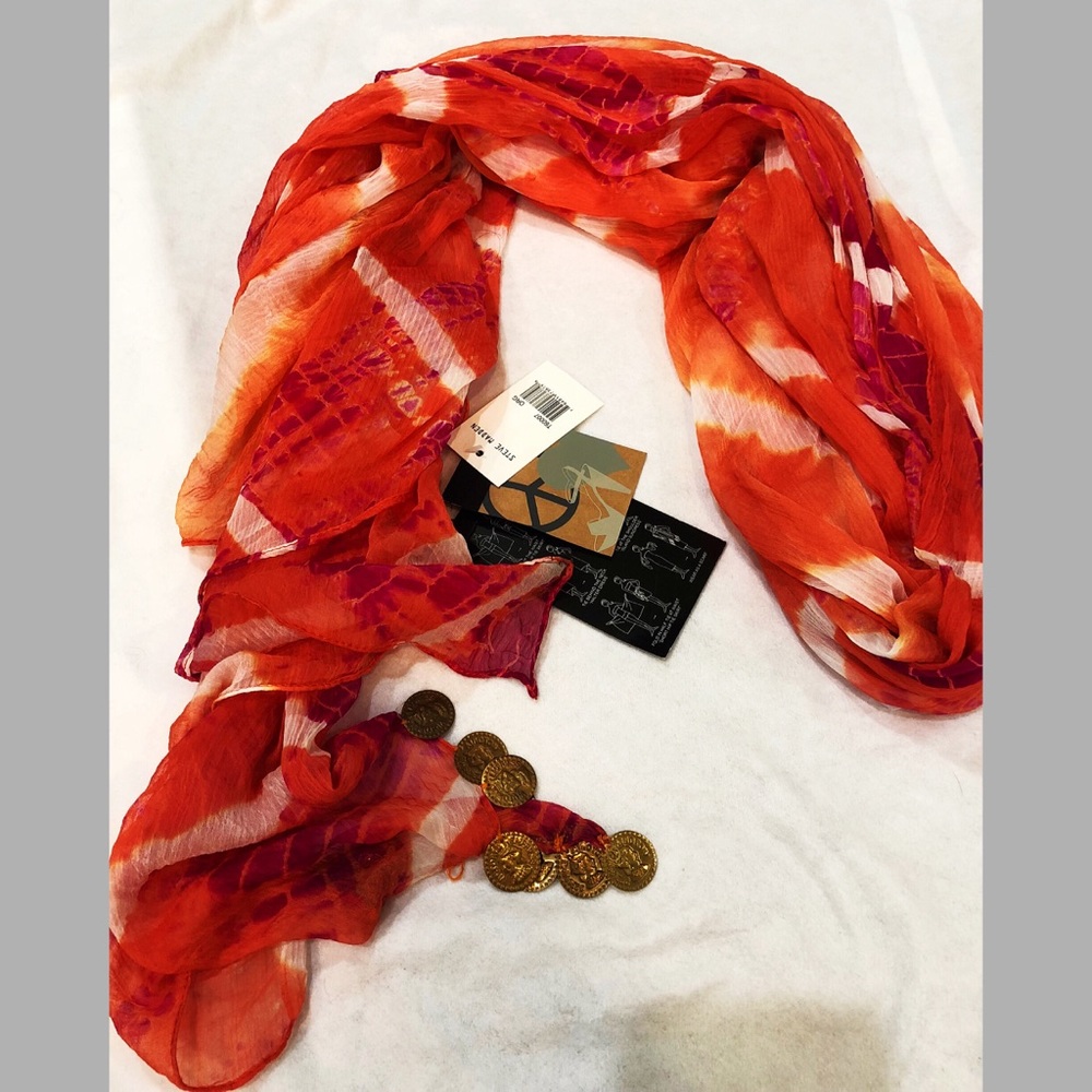 NWT Steve Madden Scarf with Coin Drop